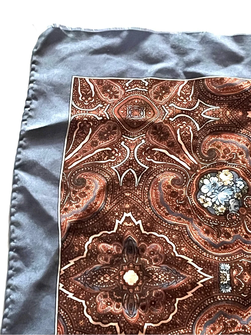 Vintage Square Silk Scarf